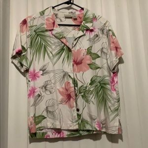Hawaiian look button down